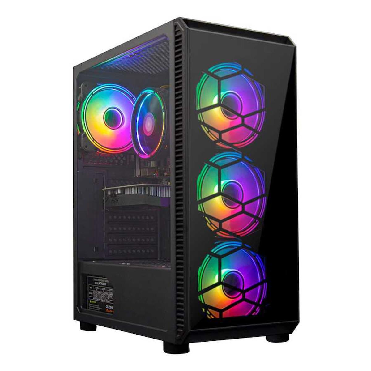 Turbox Tx1886 Harici Radeon R5 230 Ekran Kartlı Intel Core i5 650 8 GB DDR3 128 GB SSD FreeDos Masaüstü Oyuncu Bilgisayarı