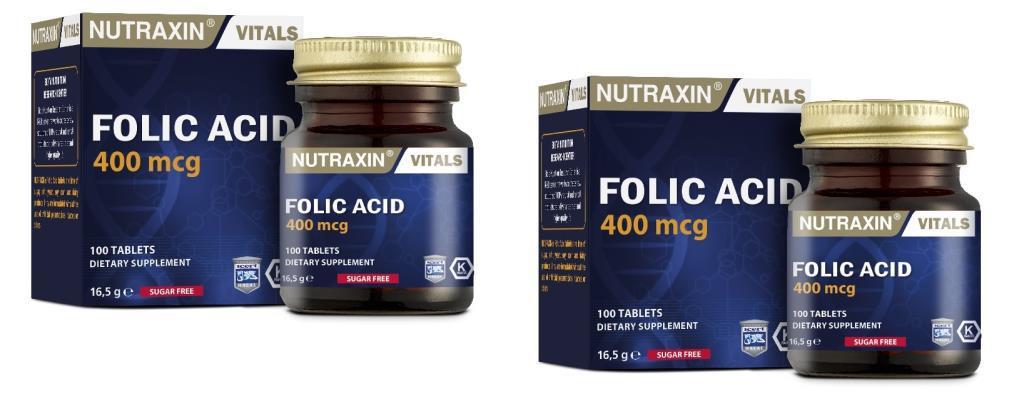 Nutraxin Magnezyum Sade Unisex Vitamin 2x100 Tablet