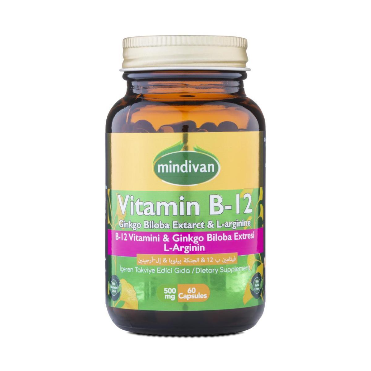Mindivan B12 Sade Unisex Vitamin 60 Kapsül