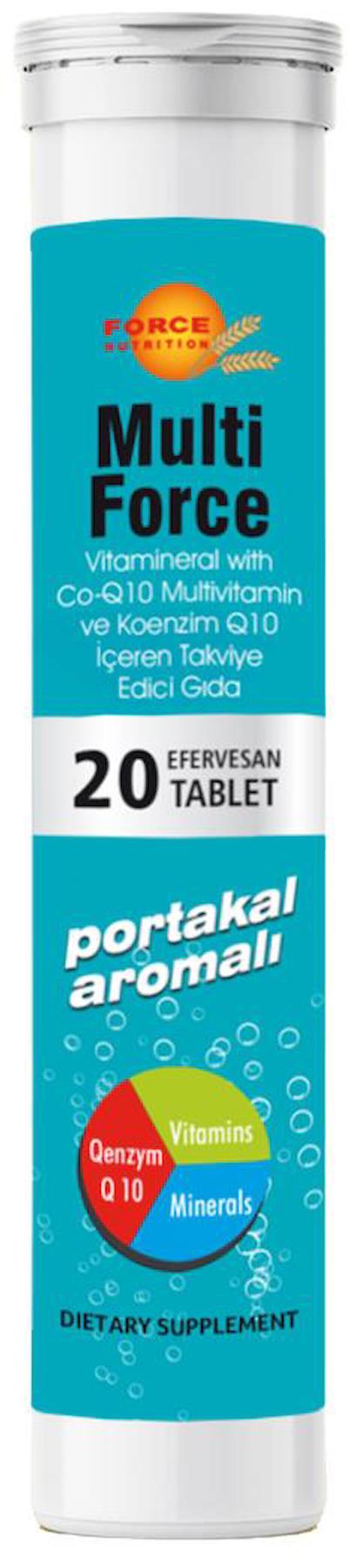 Force Nutrition Aromalı Unisex Vitamin 20 Tablet