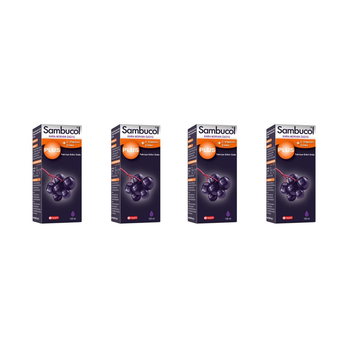 Sambucol Çinko Aromalı Unisex Vitamin 4x120 ml