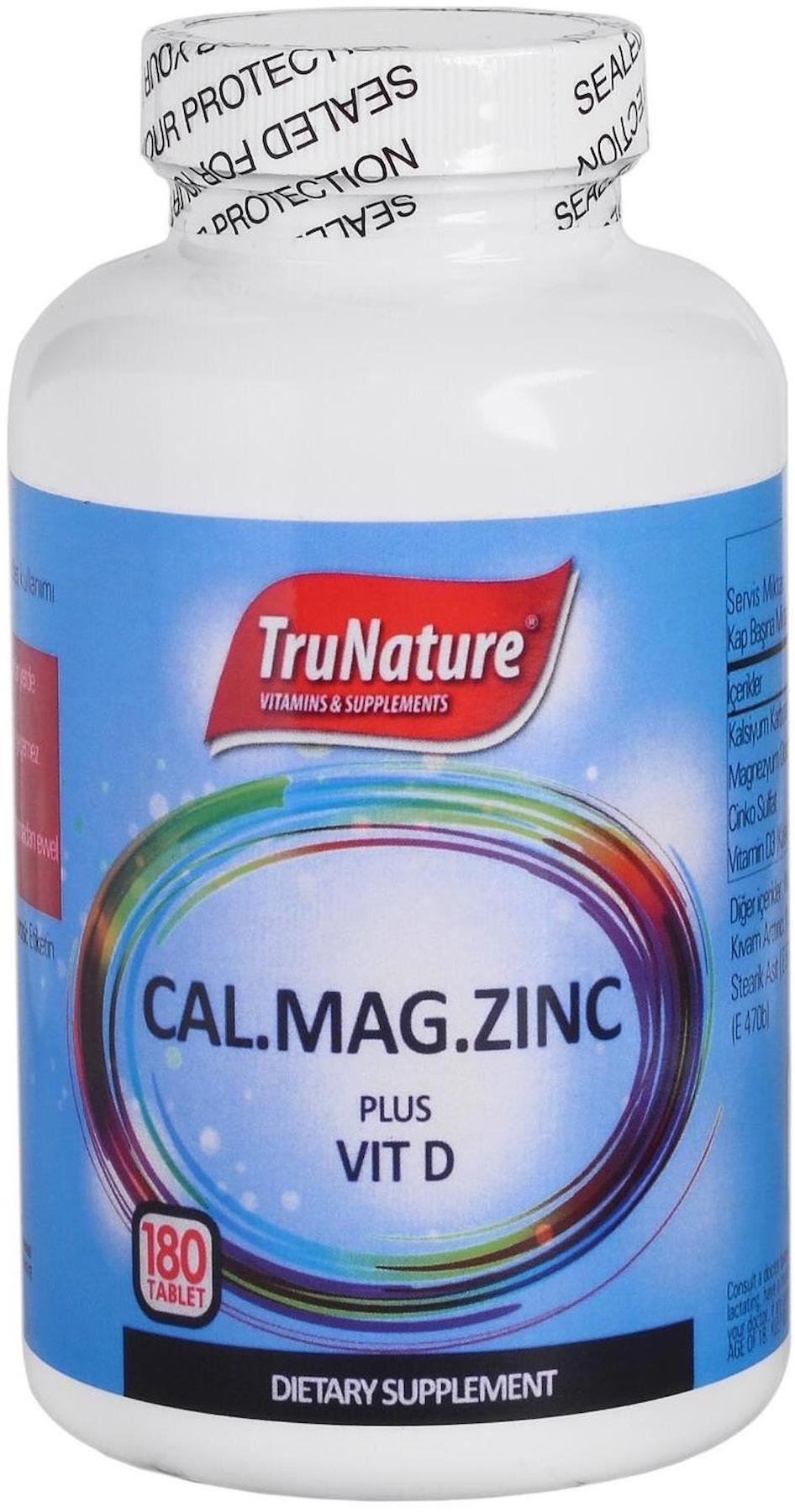 Trunature Magnezyum Aromasız Unisex Vitamin 180 Tablet