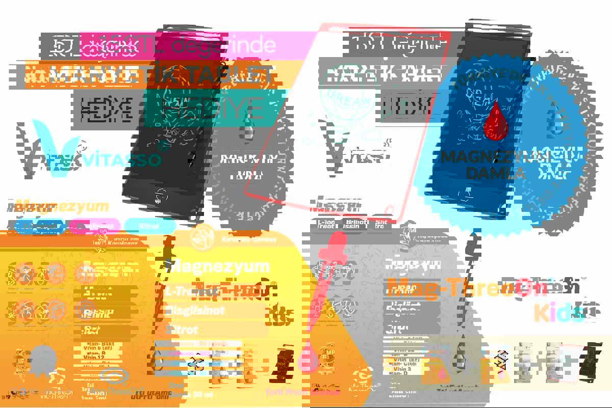 Mag-Threeon Magnezyum Aromasız Çocuk Vitamin
