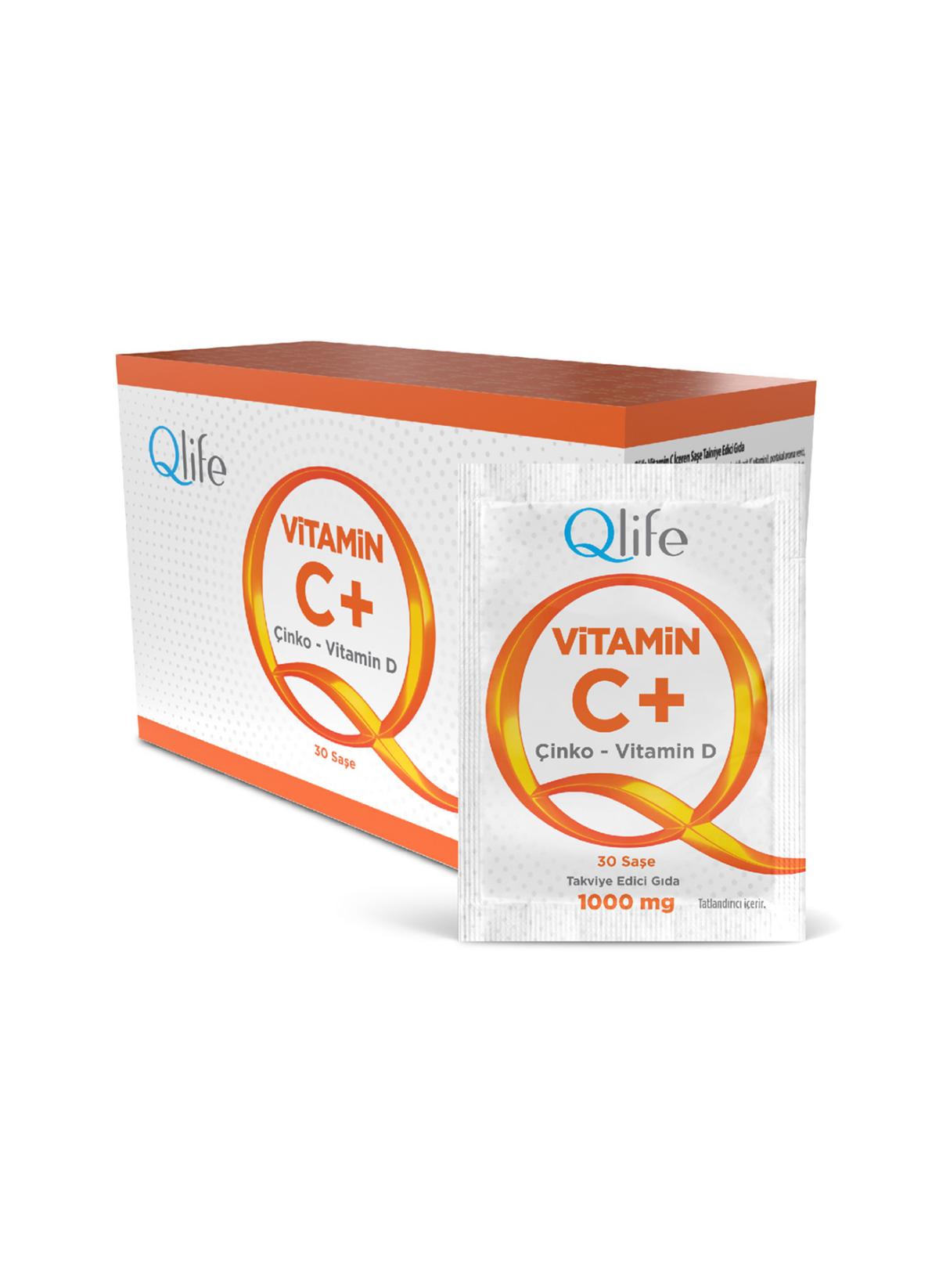 Qlife C Vitamini Aromalı Unisex 30 Şase