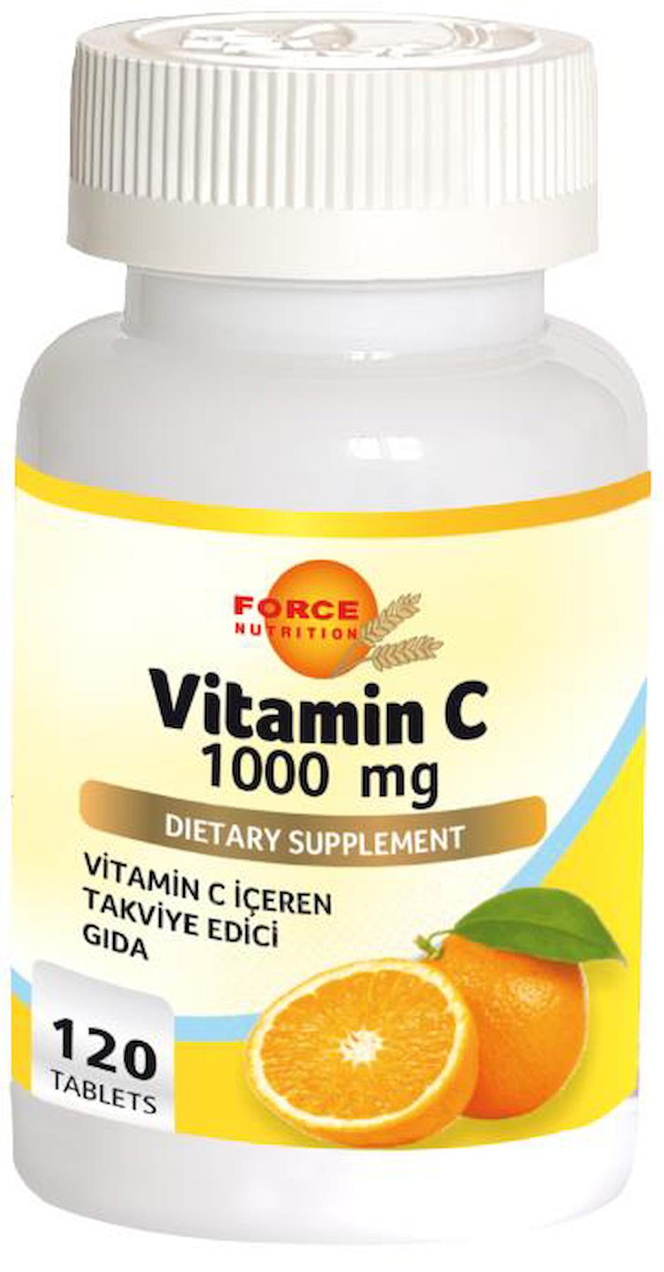 Force Nutrition C Vitamini Aromasız Unisex 120 Tablet