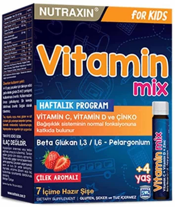 Nutraxin Plus Aromalı Çocuk Vitamin 7x25 ml