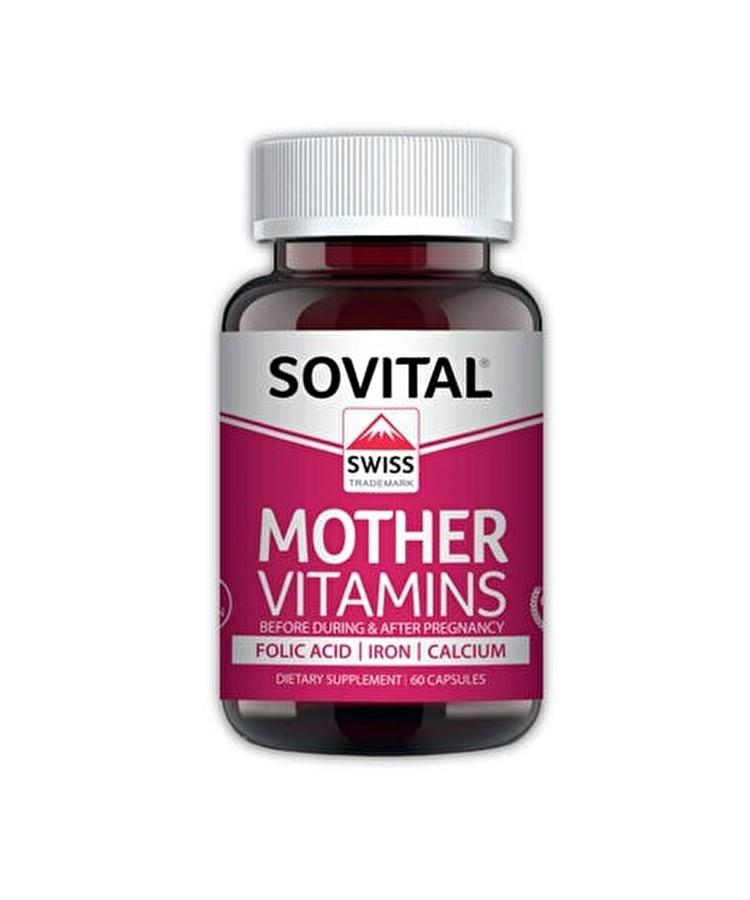 Sovital Kalsiyum Sade Kadın Vitamin 60 Tablet