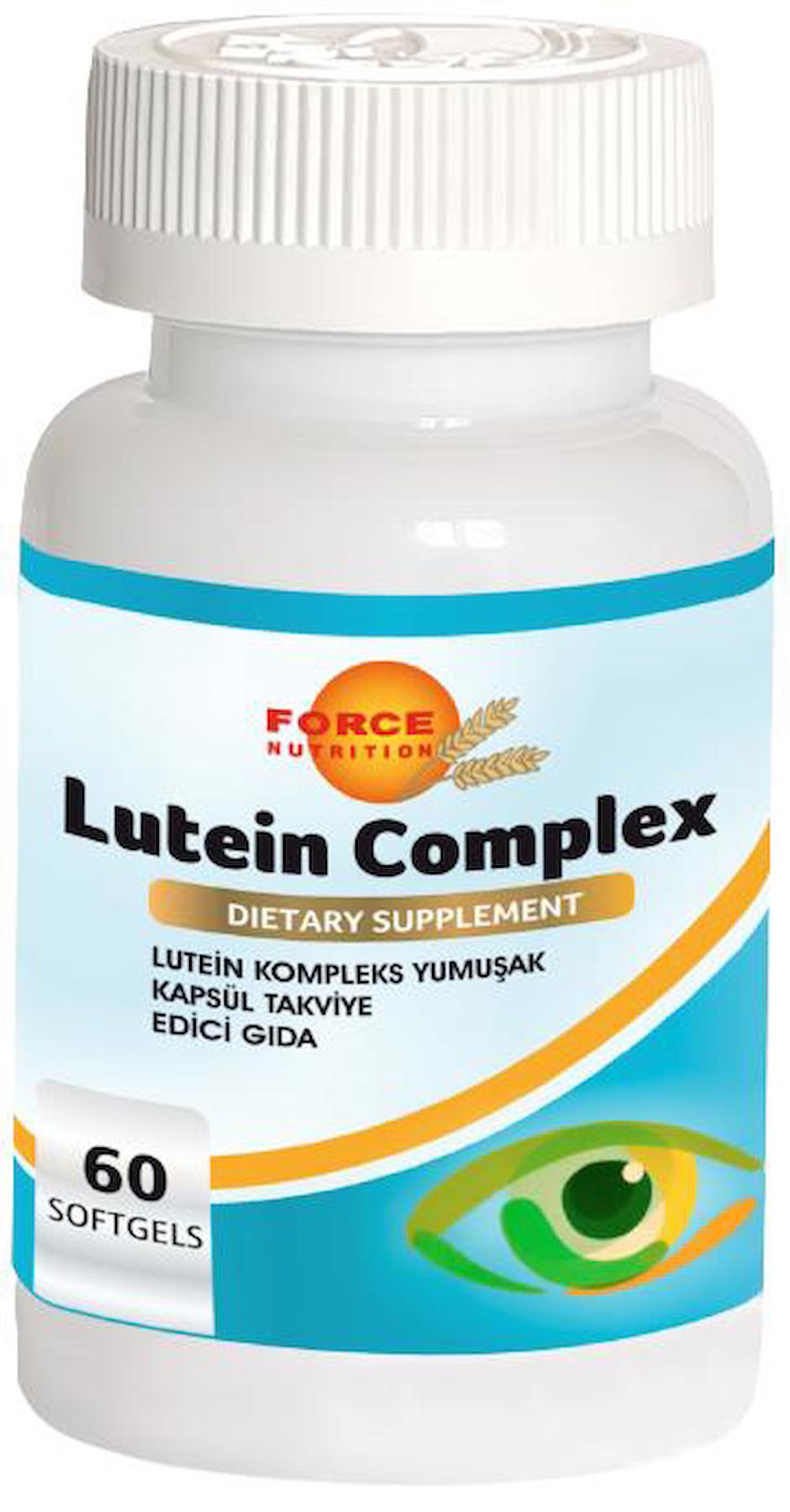 Force Nutrition Lutein Komplex Aromasız Unisex Vitamin 60 Kapsül