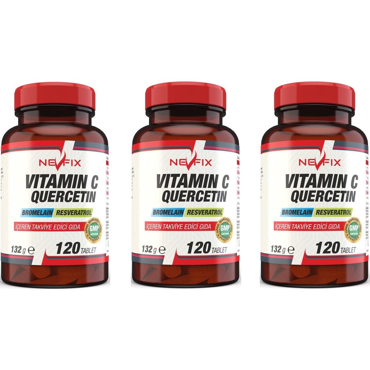 Nevfix Bromelain Sade Çocuk Vitamin 3x120 Tablet