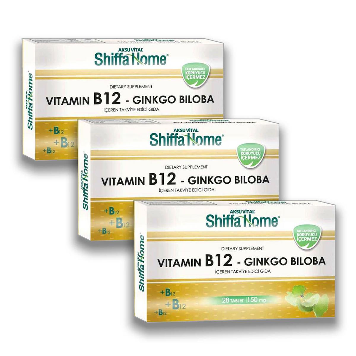 Shiffa Home B12 Aromasız Unisex Vitamin 3x28 Tablet
