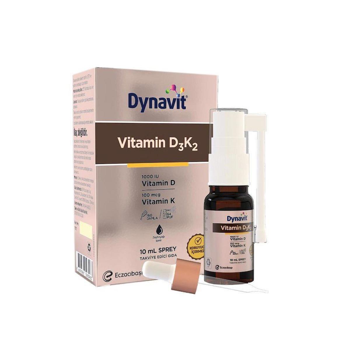 Dynavit Vitamin D3K2 Aromasız Unisex Vitamin 10 ml