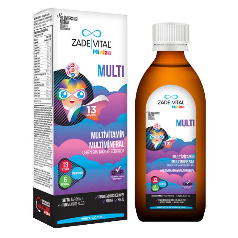 Zade Vital Multi Aromalı Çocuk Vitamin 150 ml