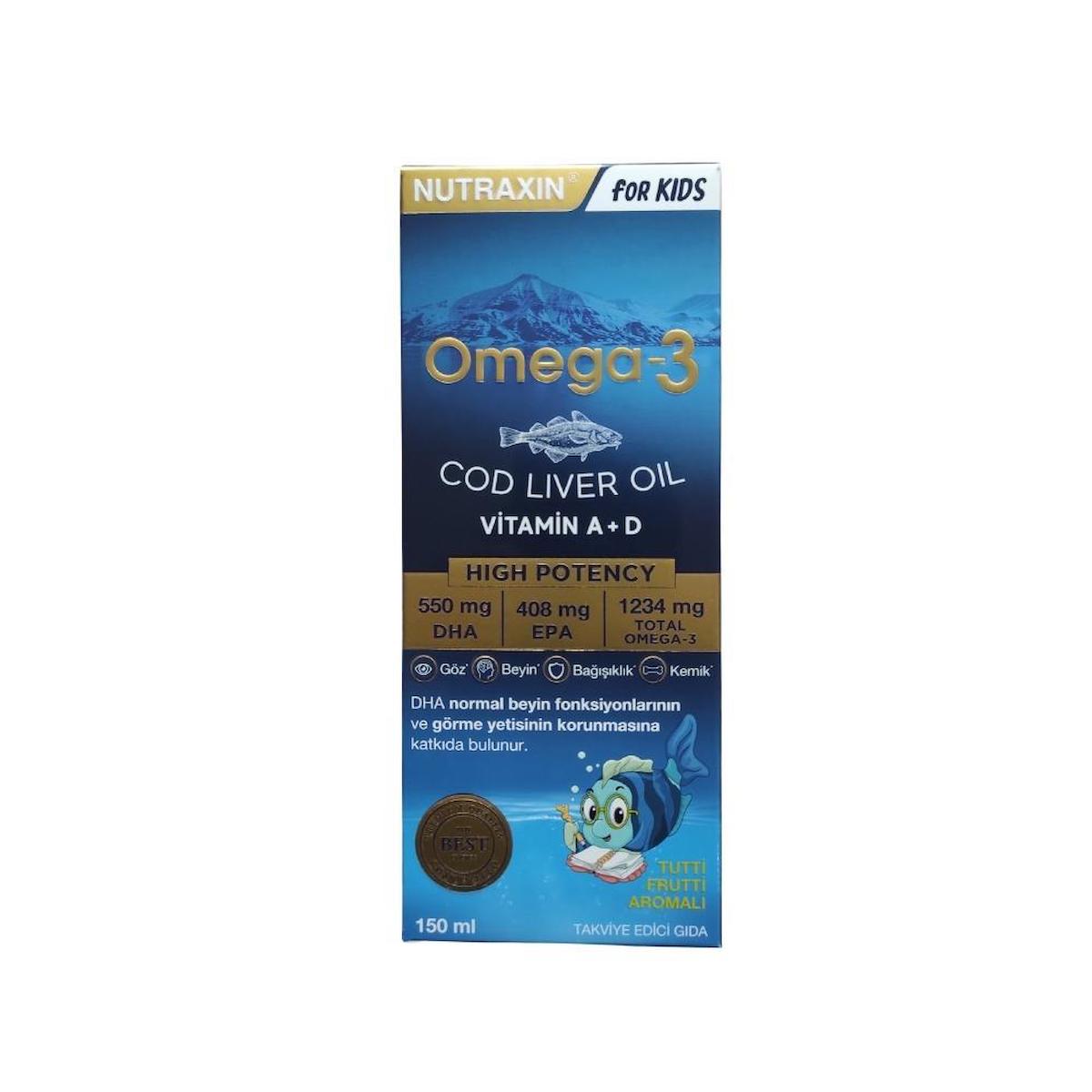 Nutraxin Omega-4 Aromalı Çocuk Vitamin 60 Tablet