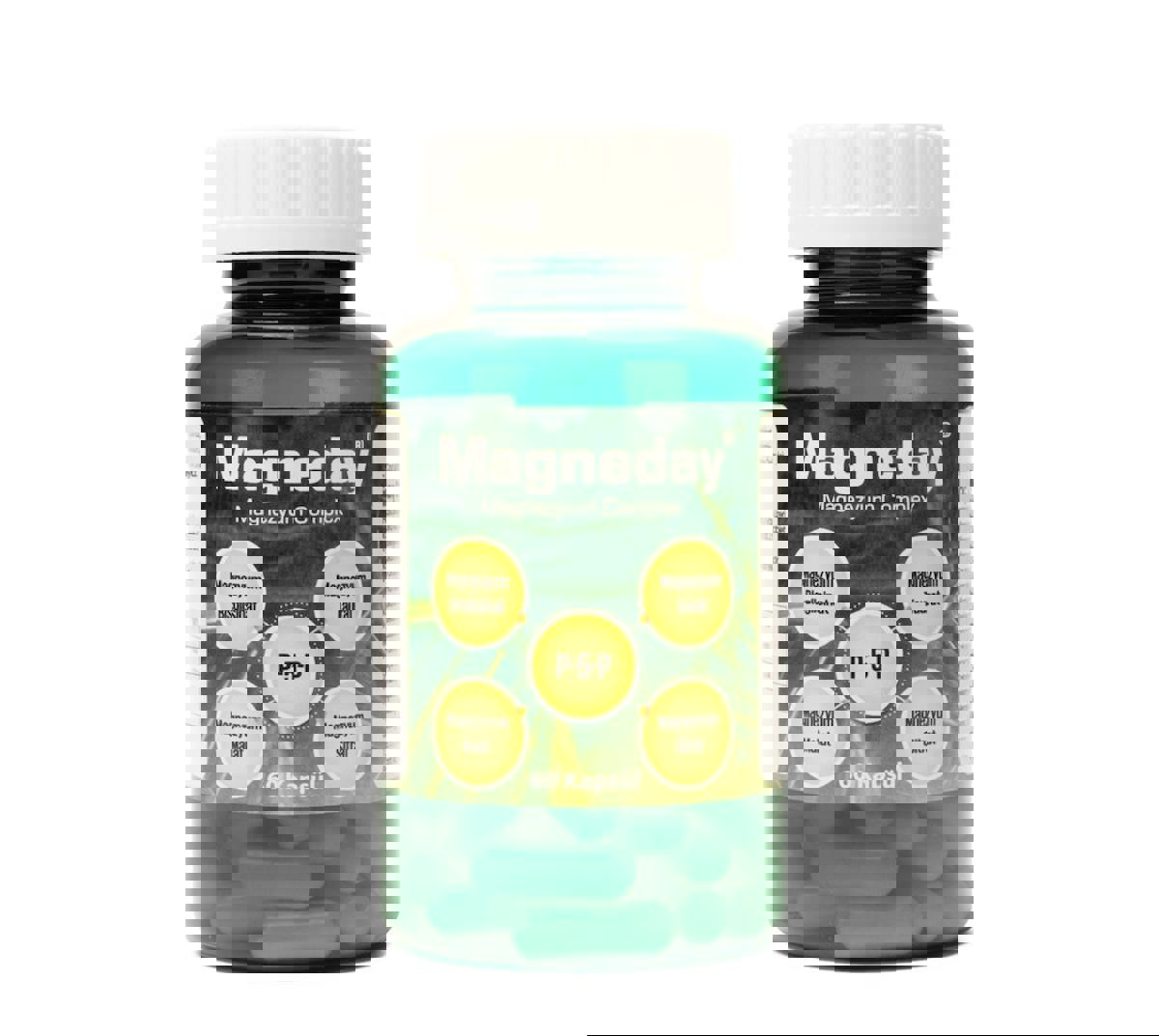 Magneday Magnezyum Aromasız Unisex Vitamin 60 Kapsül