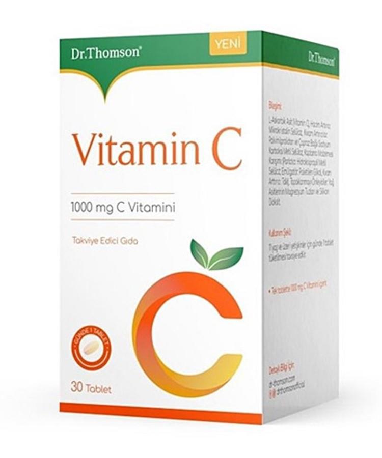 Dr Thomson C Vitamini Aromalı Unisex 30 Tablet