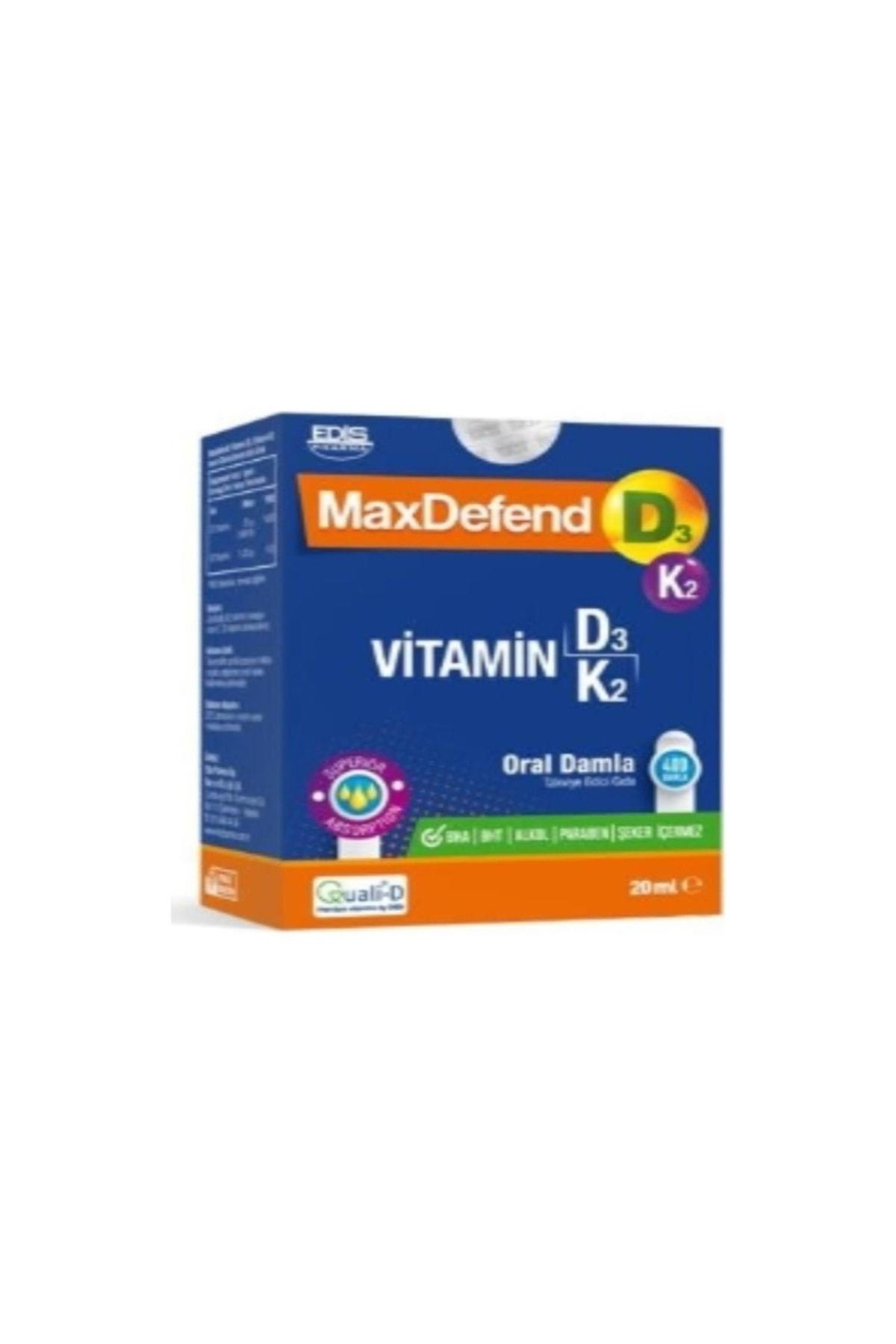 Edis Pharma Maxdefend D3 - K2 Sade Unisex Vitamin 20 ml