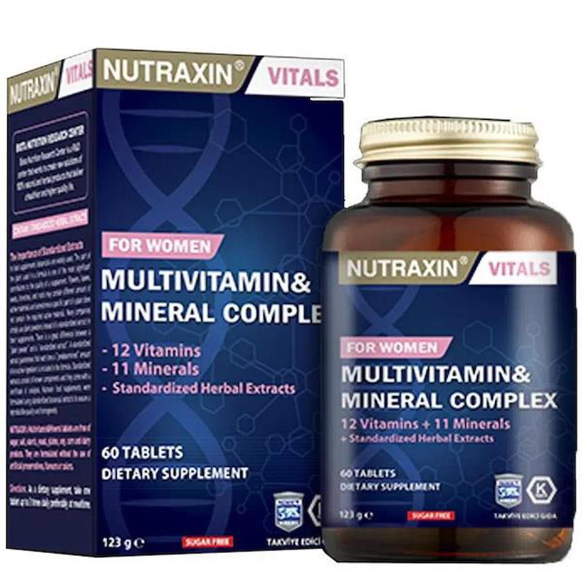 Nutraxin Multi Vitamin Sade Kadın 60 Tablet
