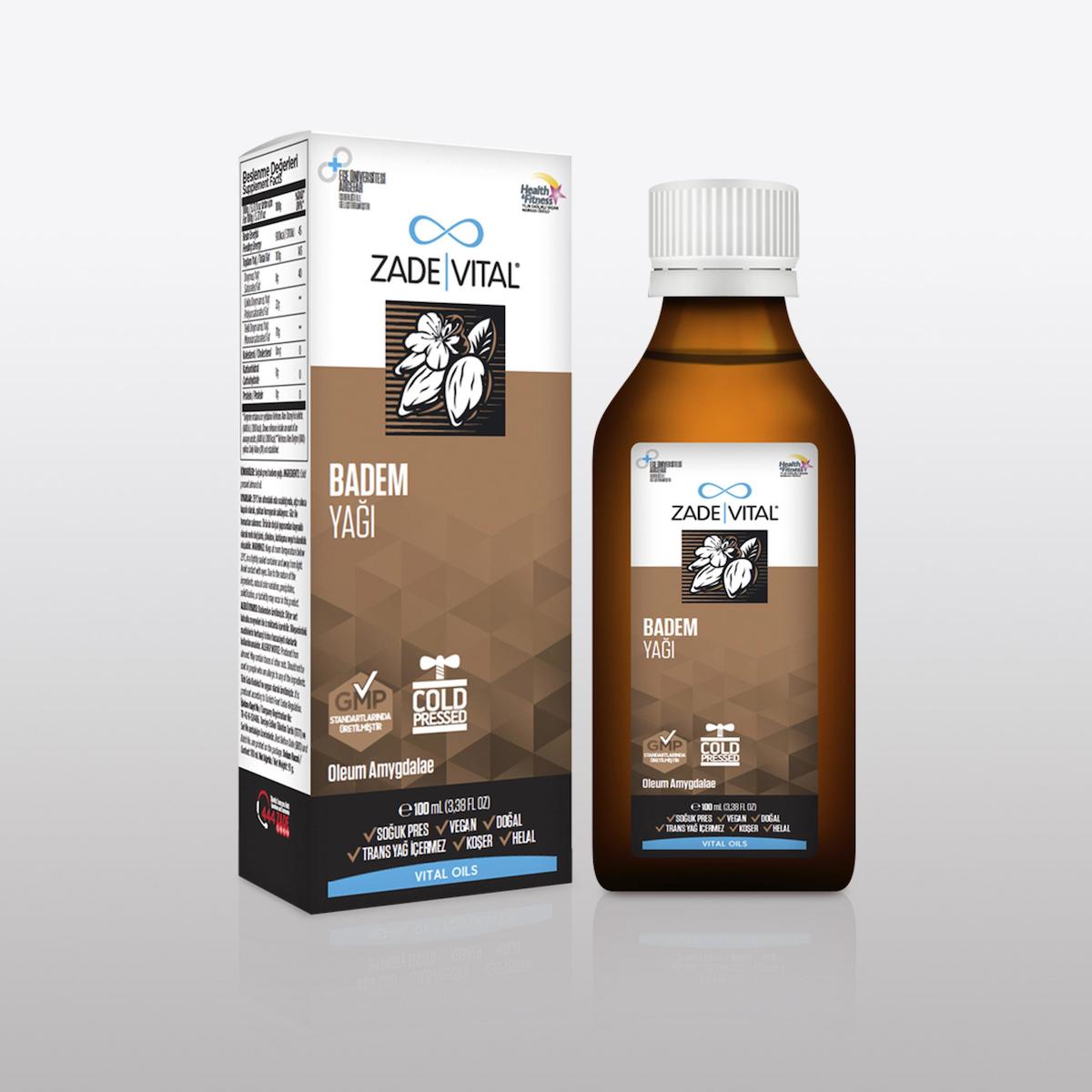 Zade Vital Badem Yağı Aromalı Unisex Vitamin 150 ml
