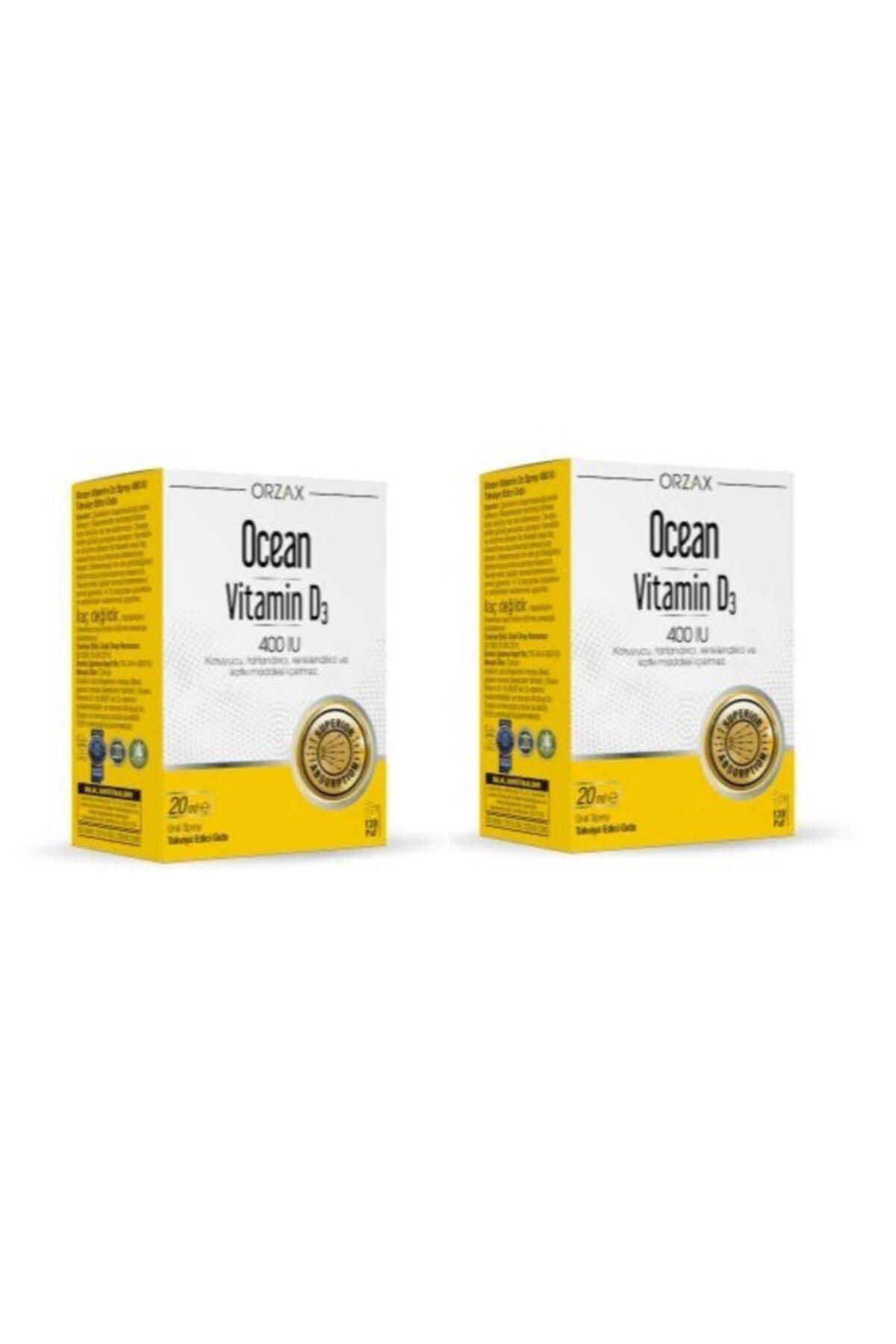 Ocean D3 Vitamini Aromasız Çocuk - Yetişkin 2x20 ml
