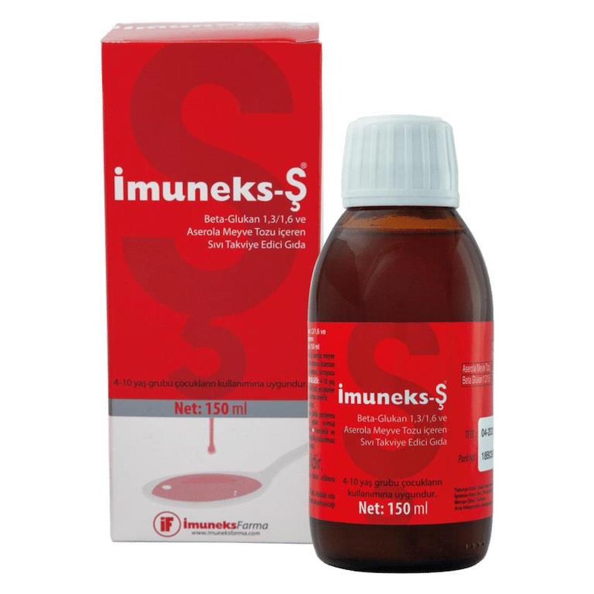 Imuneks Glukan Aromasız Unisex Vitamin 3x150 ml