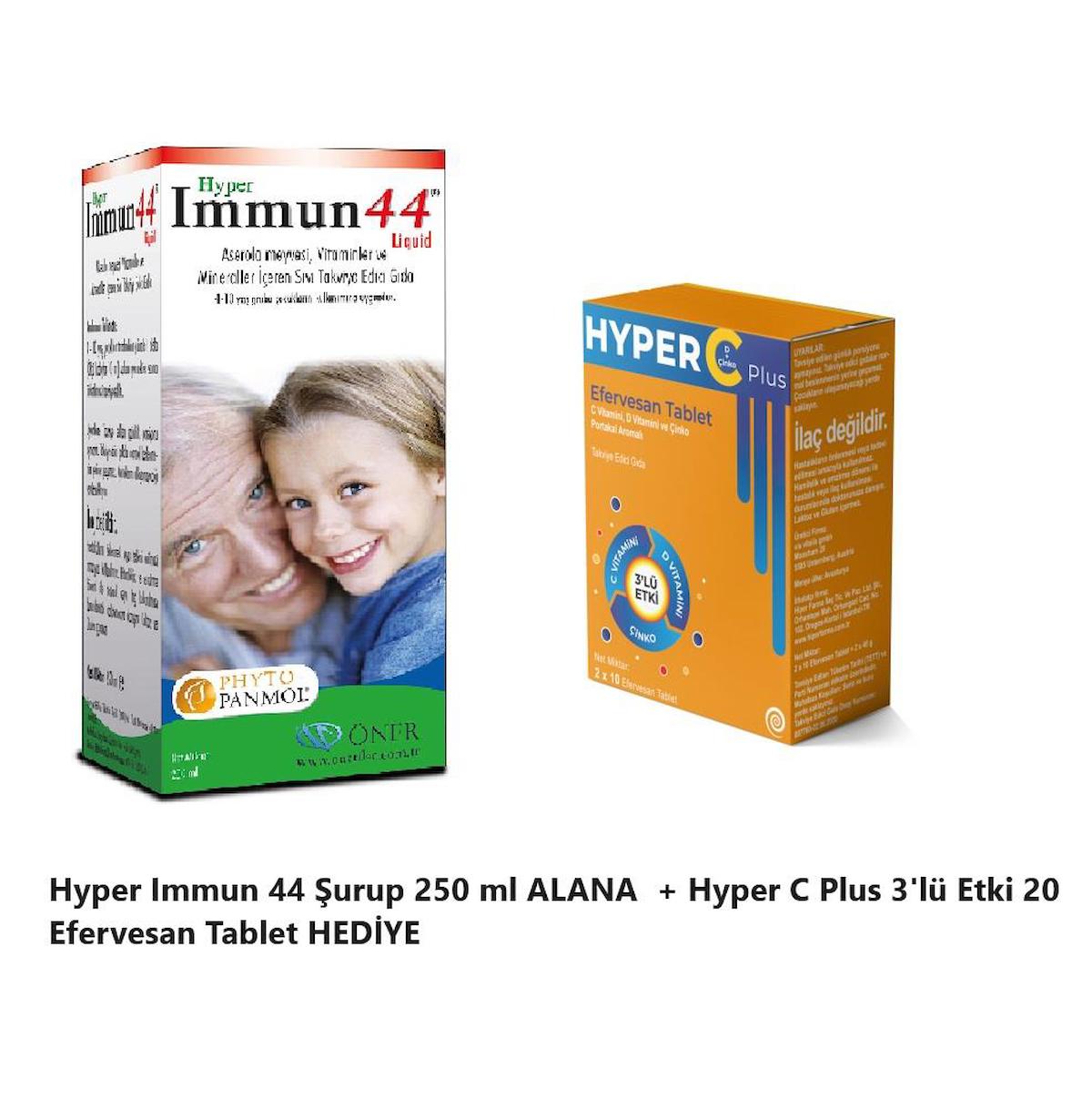 Hyper Immun 44 Aromasız Çocuk Vitamin 20 Tablet - 250 ml