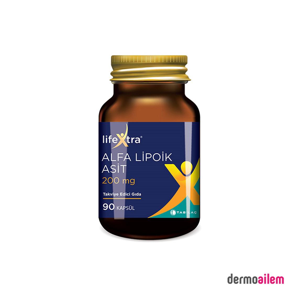 Tab İlaç Alfa Lipolik Asit Sade Unisex Vitamin 90 Tablet