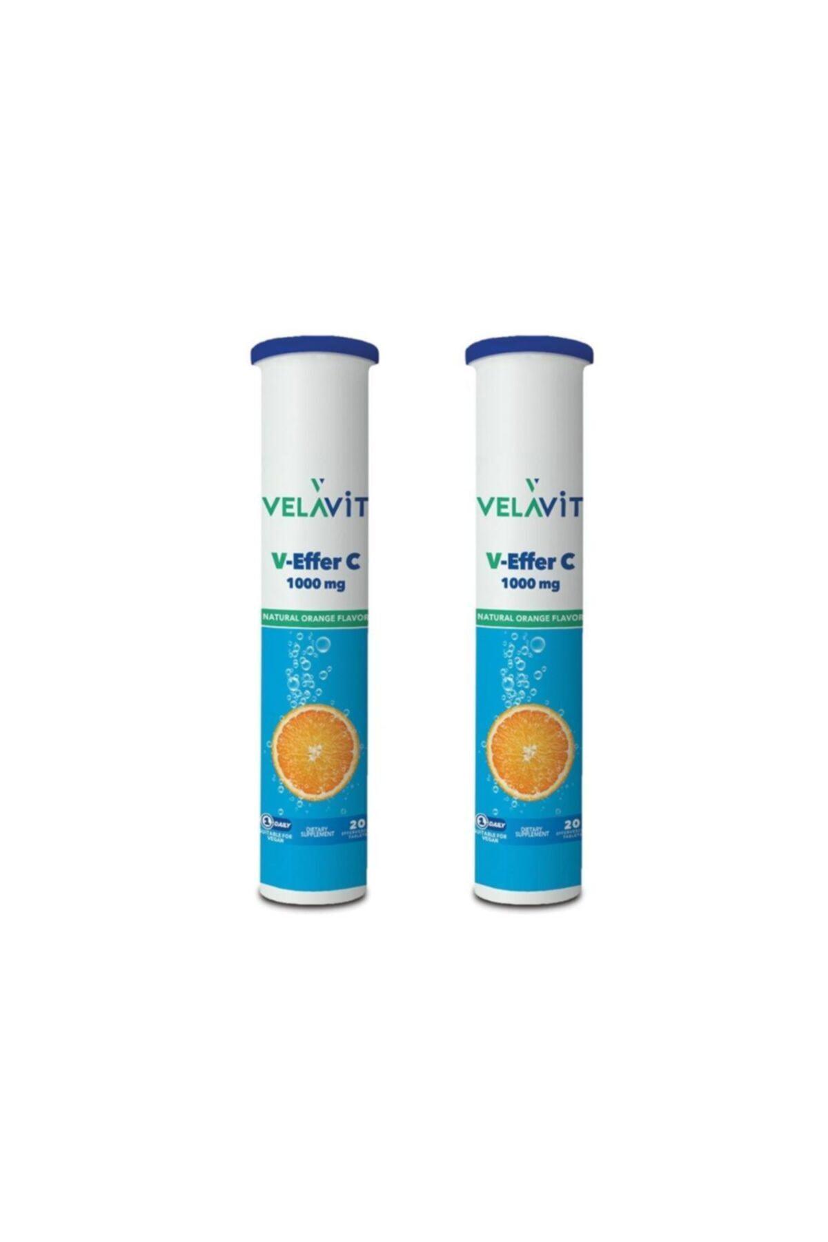 Velavit V-Effer C Aromalı Unisex Vitamin 2x20 Tablet