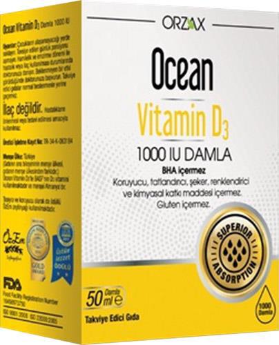 Ocean Kalsiyum Sade Unisex Vitamin 50 ml