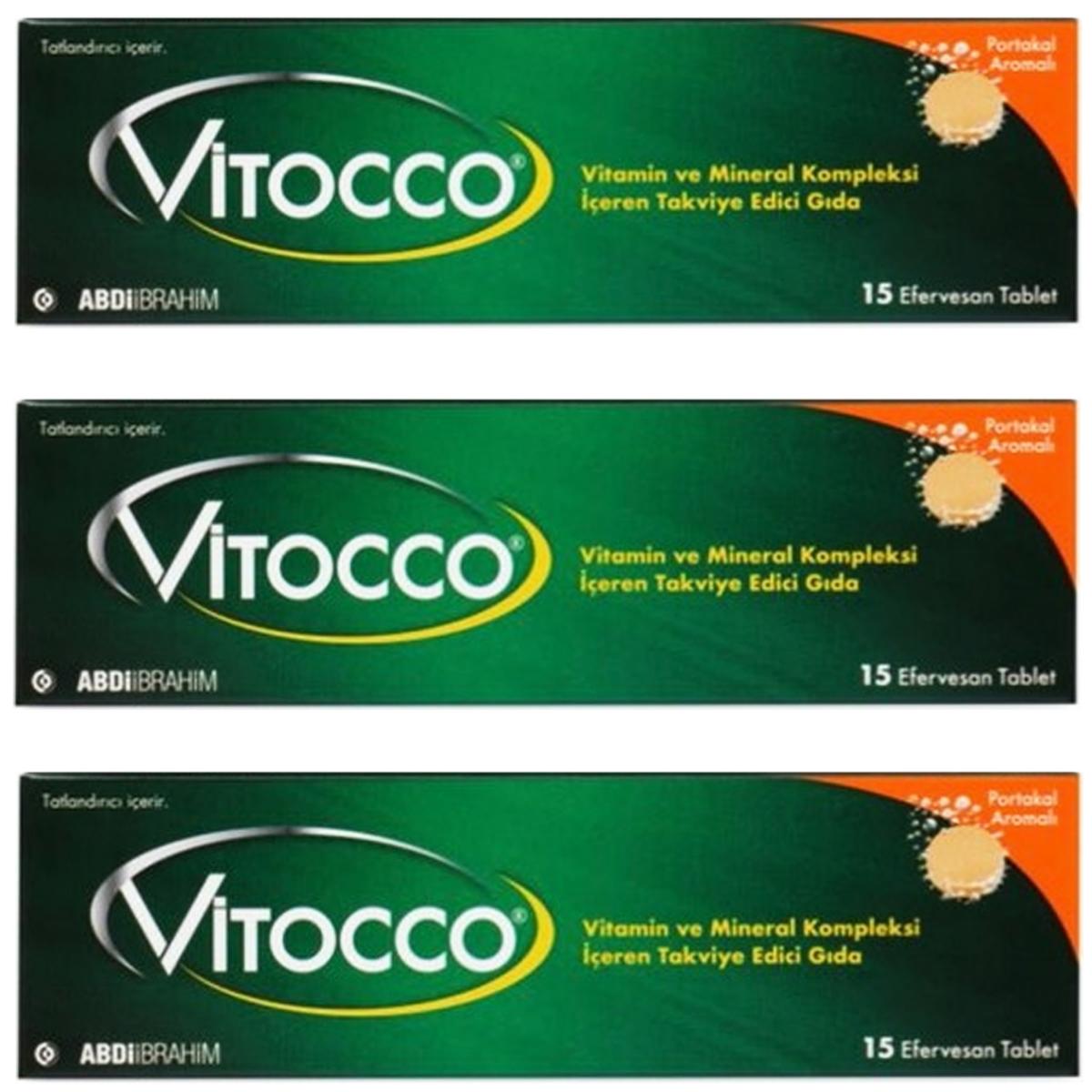 Vitocco Aromalı Unisex Vitamin 3x15 Tablet