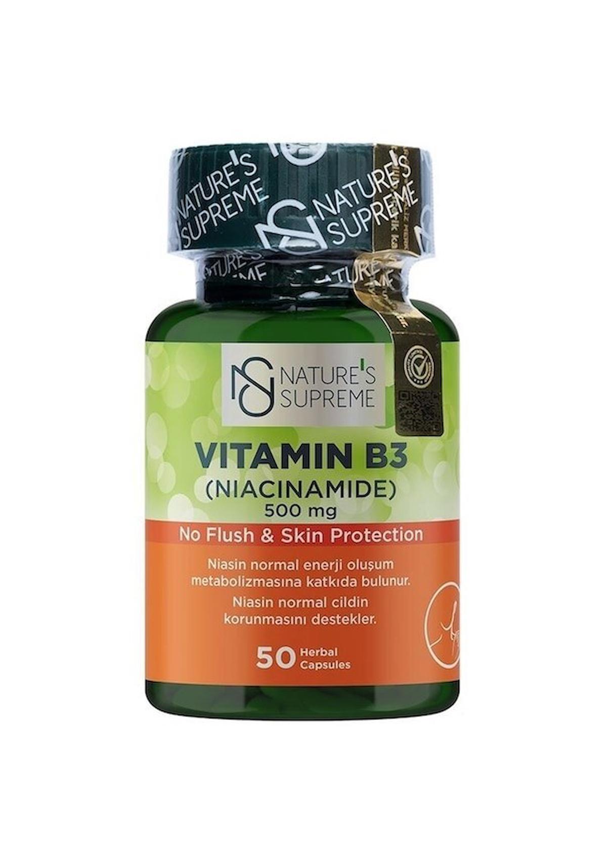 Nature'S Supreme Vitamin B Aromasız Unisex 50 Kapsül