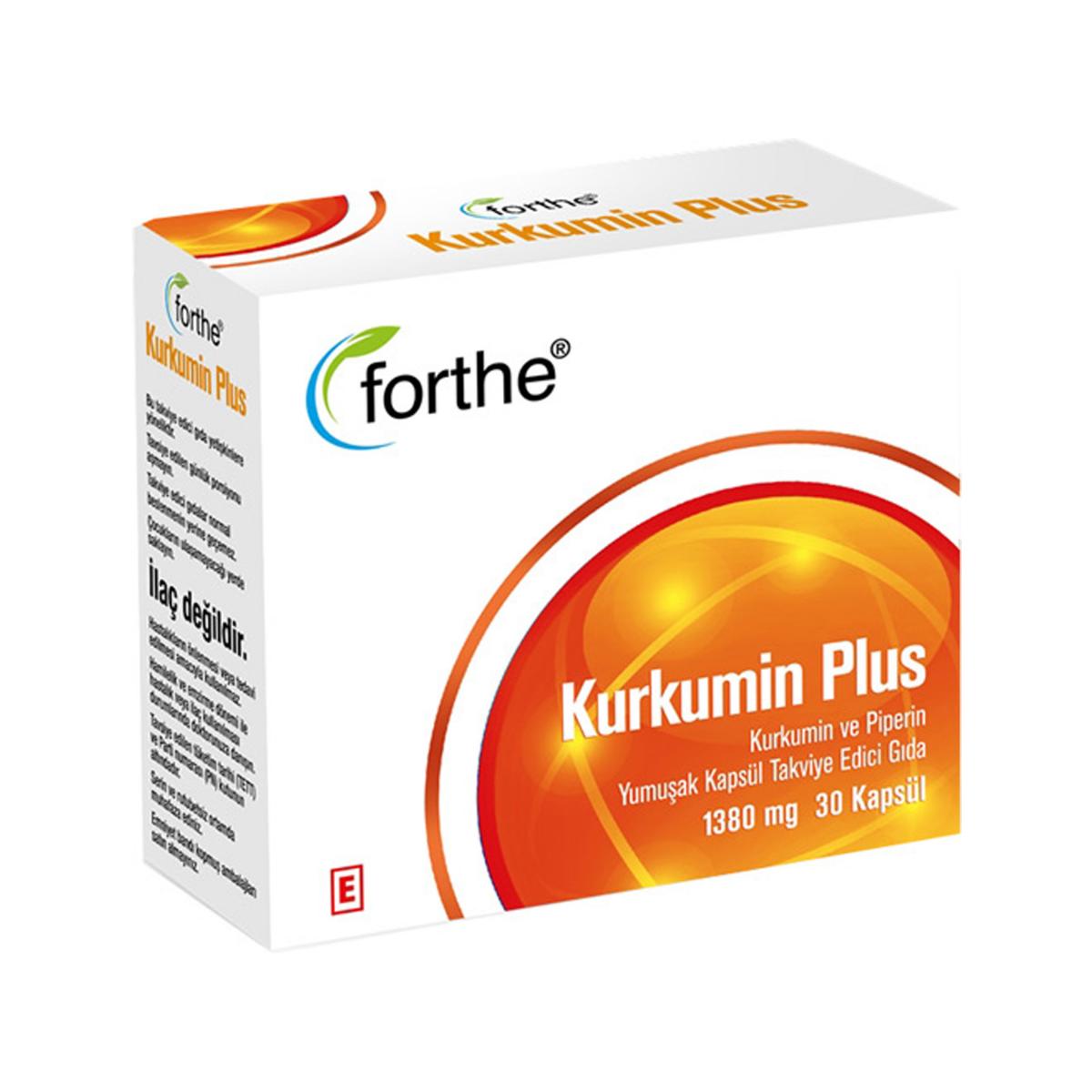 Forthe Kurkumin Plus Aromasız Unisex Vitamin 30 Kapsül