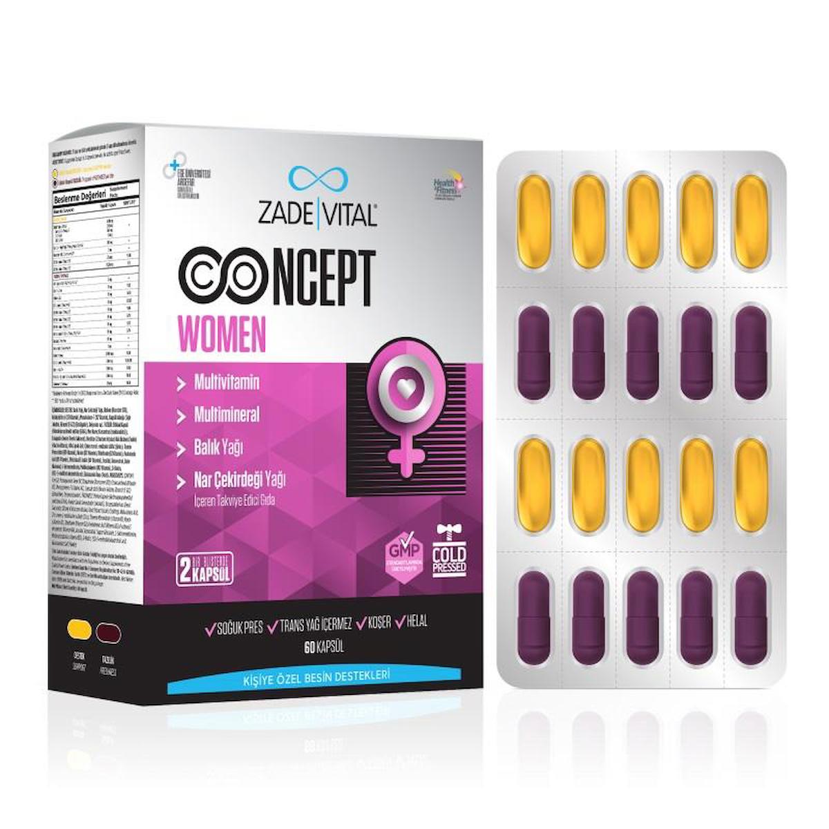 Zade Vital Sade Kadın Vitamin 60 Kapsül