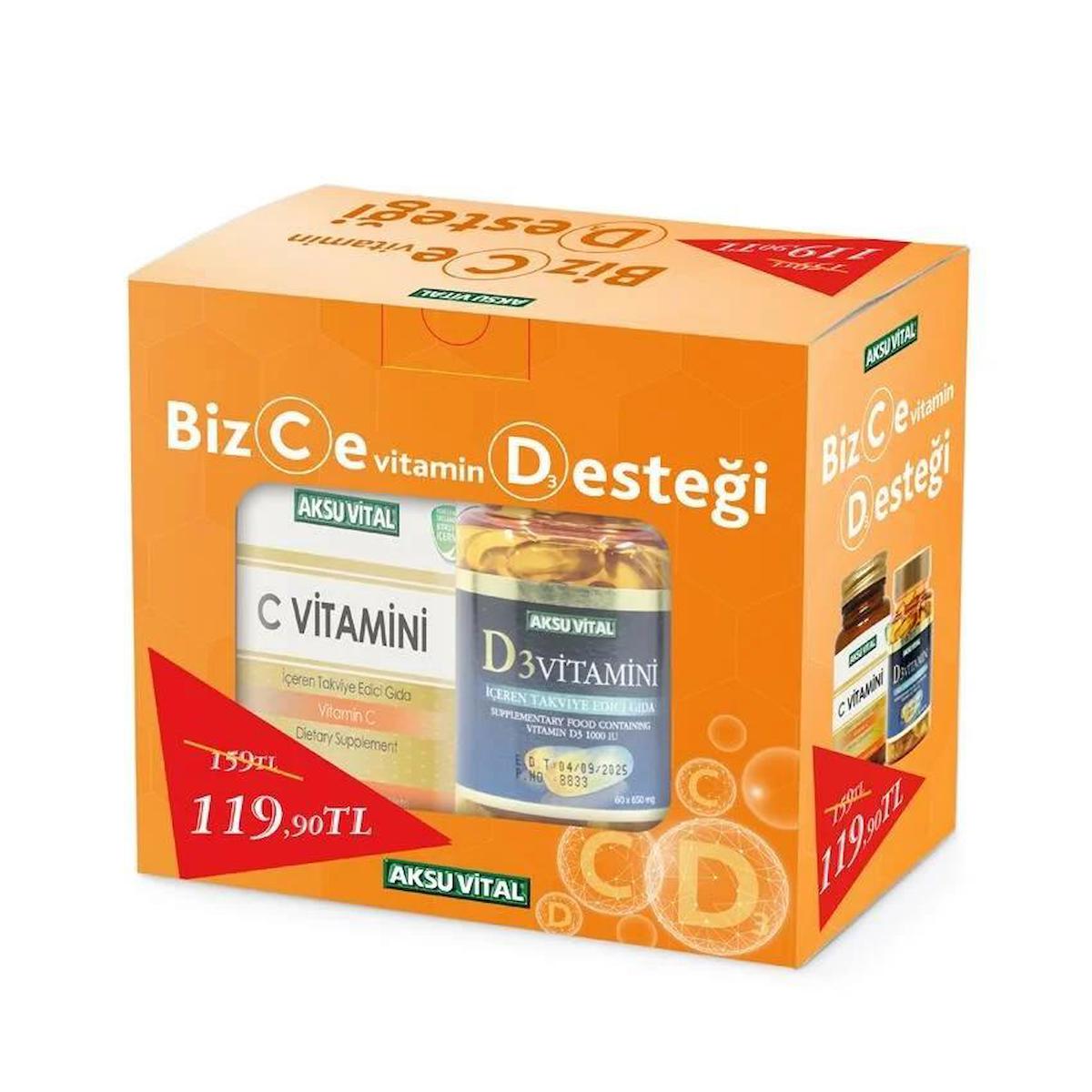 Aksu Vital Sade Unisex Vitamin 60 Kapsül