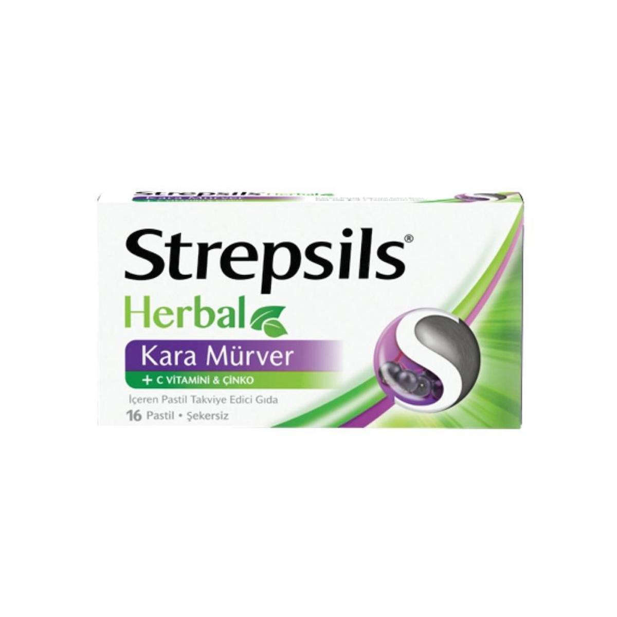 Strepsils Çinko Kara Mürver Unisex Vitamin 16 Tablet