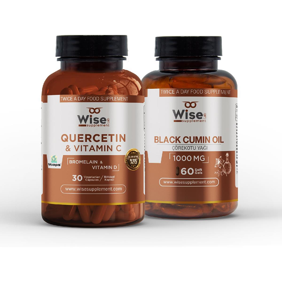 Wiselab Black Cumin Oil Quercetin Sade Unisex Vitamin 30 Kapsül