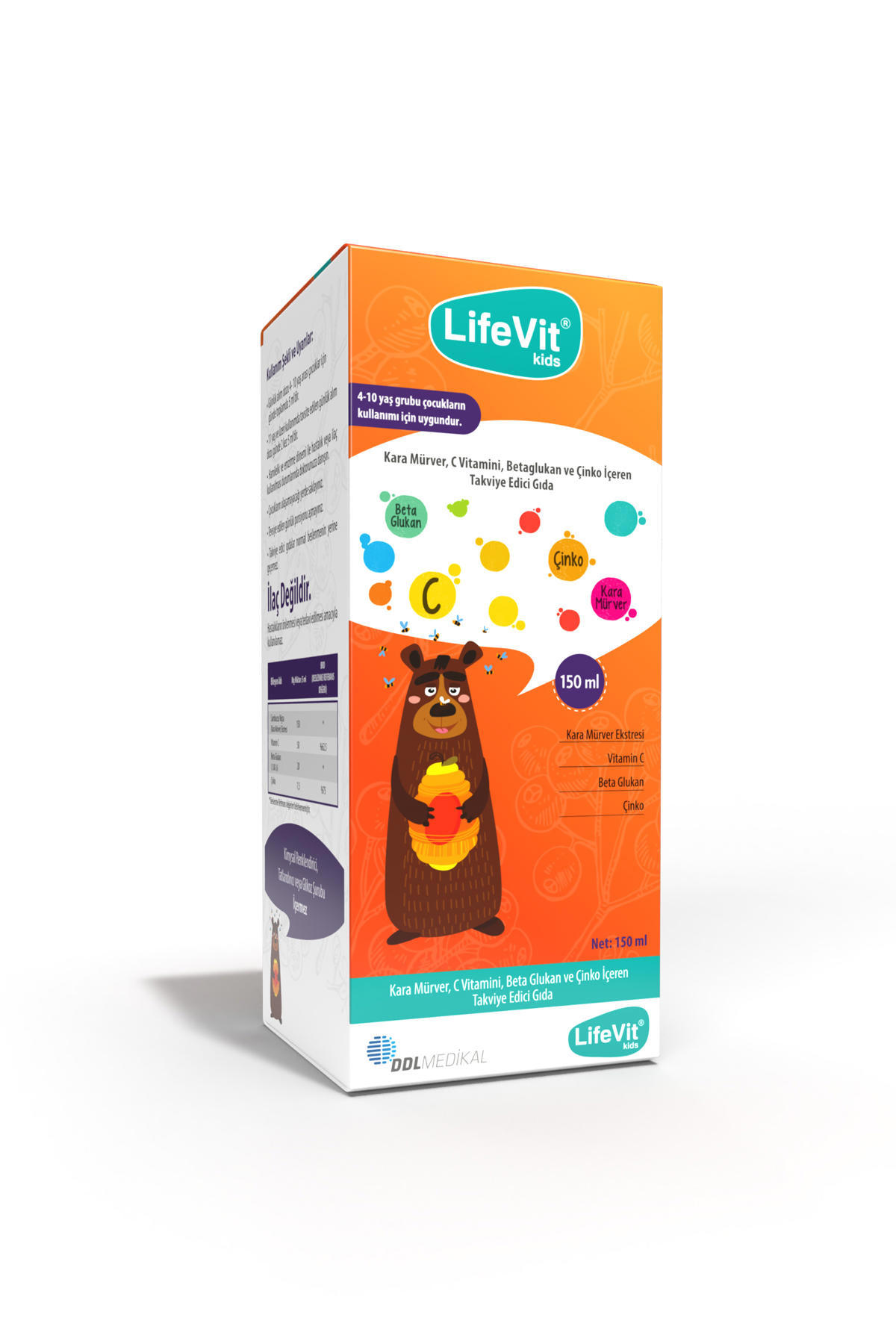 Lifevit Glukan Aromasız Unisex Vitamin 150 ml