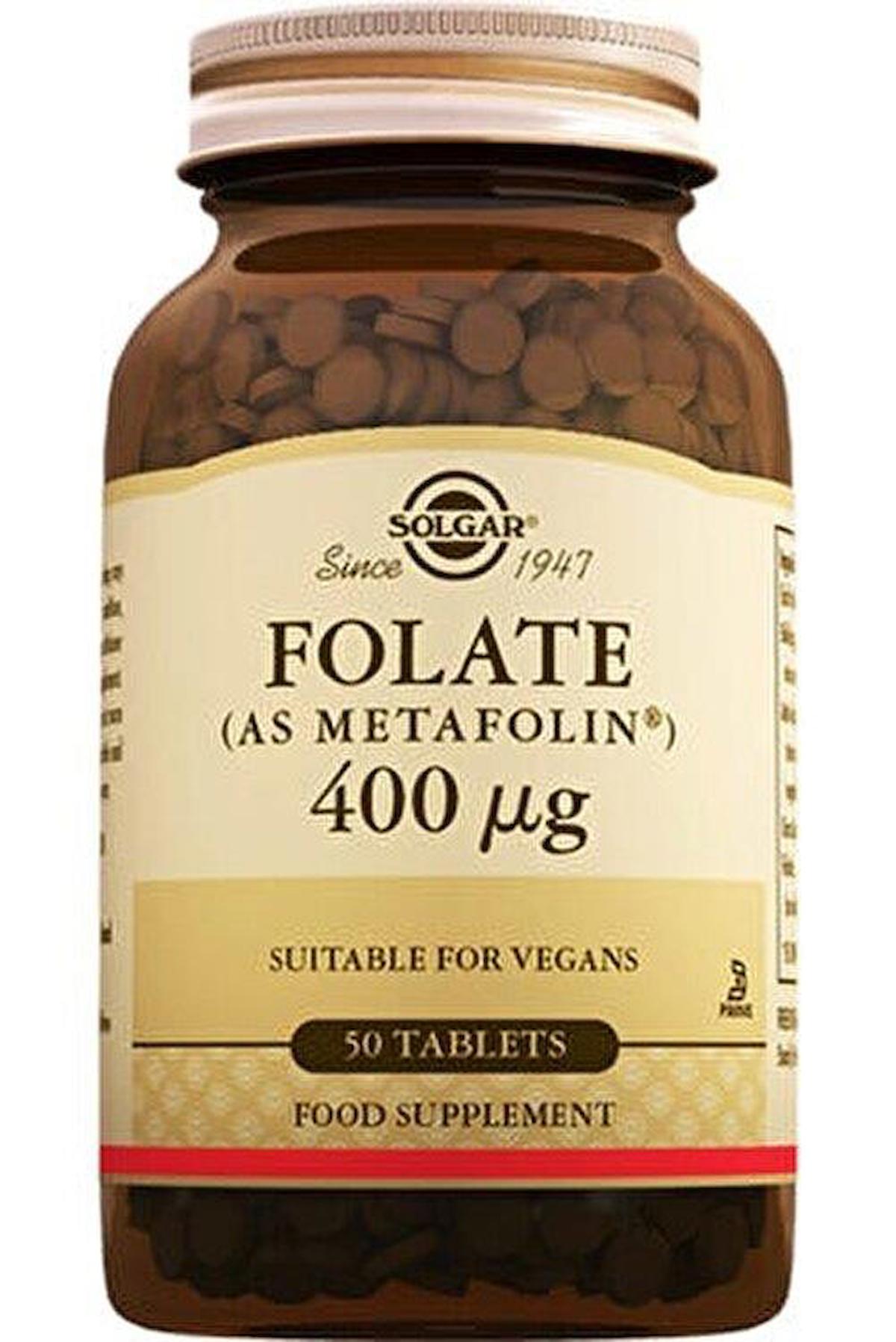 Solgar Folate Aromasız Unisex Vitamin 50 Tablet
