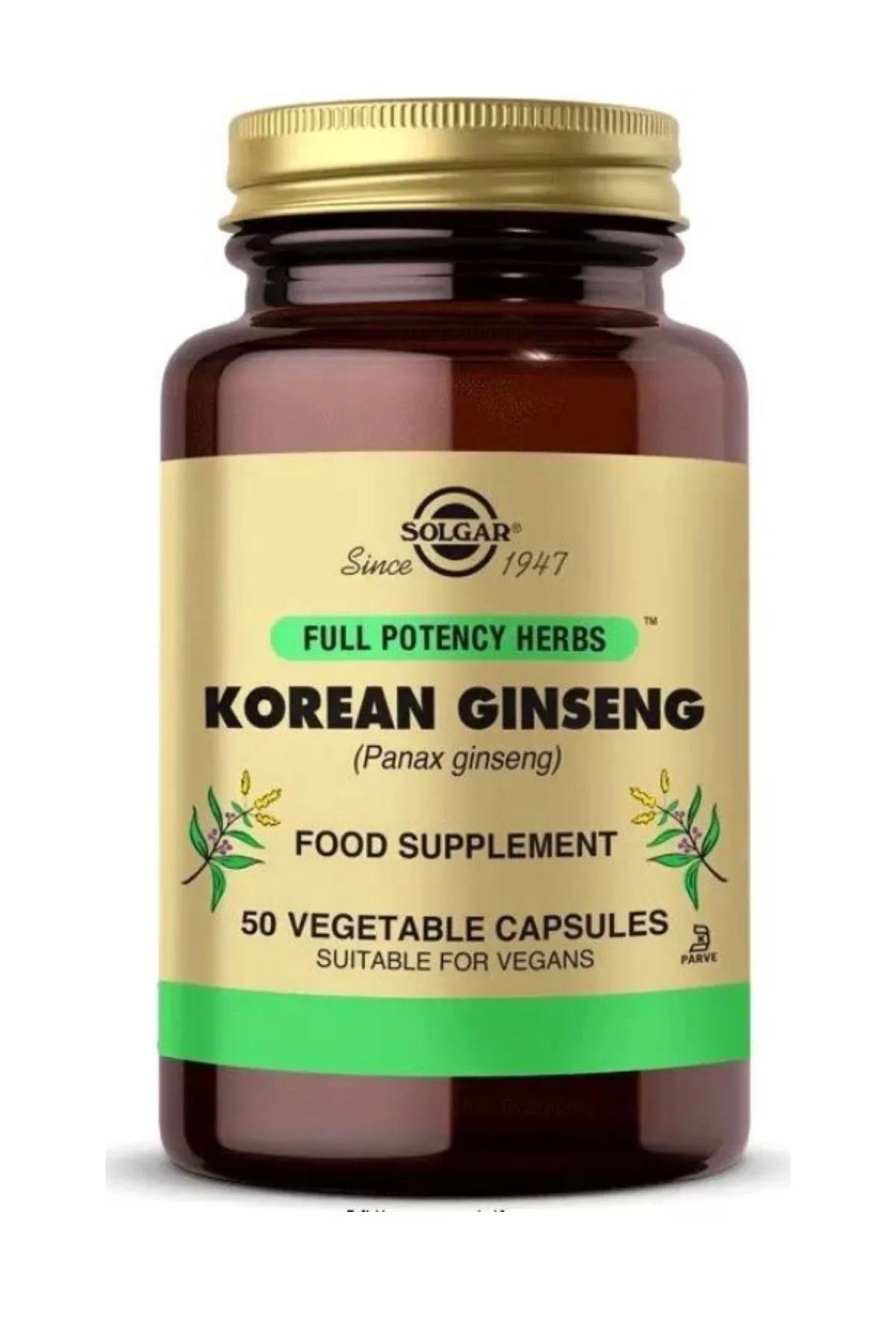 Solgar Ginseng Sade Unisex Vitamin 50 Kapsül