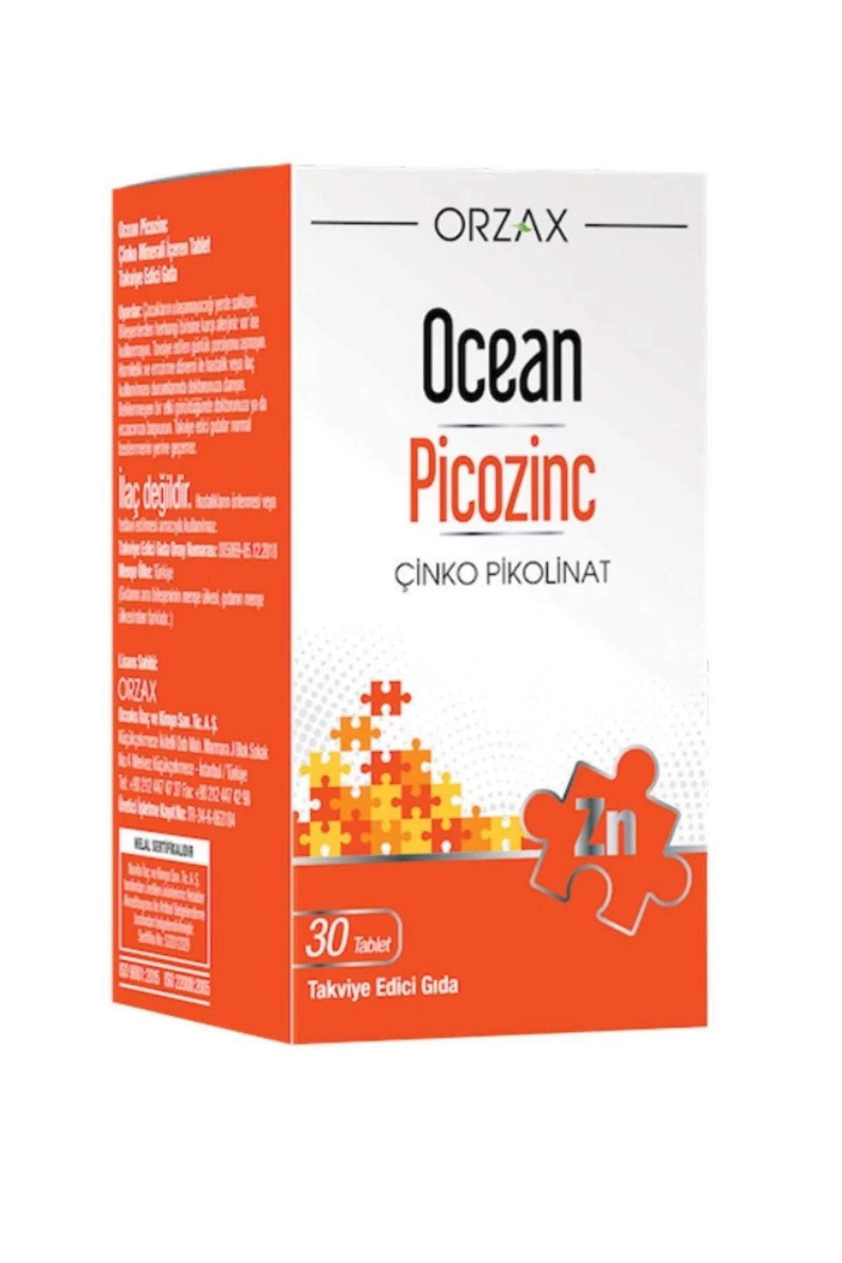 Ocean Çinko Sade Unisex Vitamin 30 Tablet