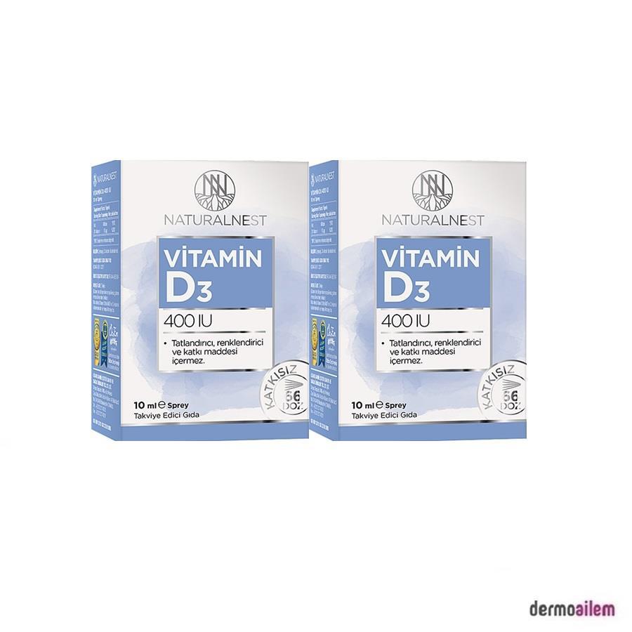 Naturalnest D3 Vitamini Sade Unisex 2x10 ml