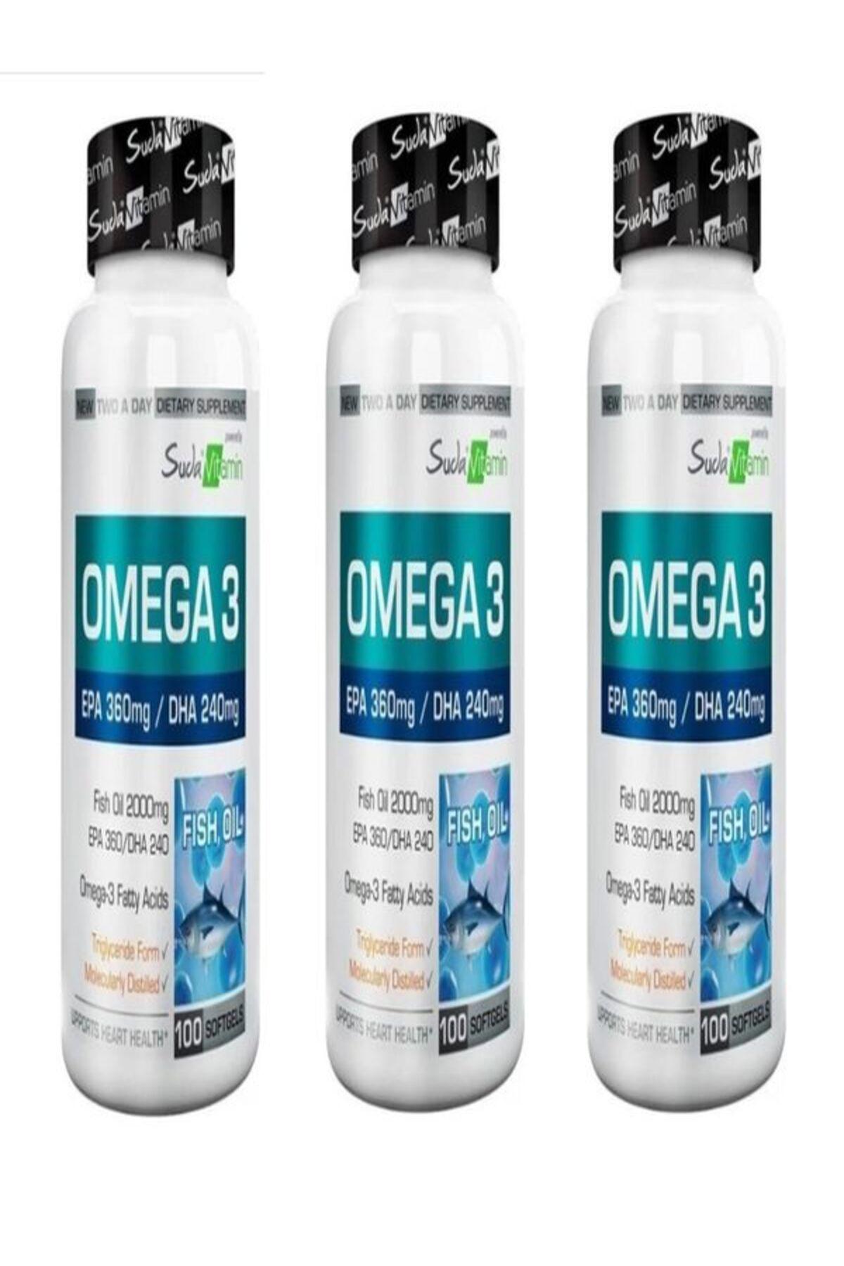 Suda Vitamin Omega-3 Aromasız Unisex Vitamin 3x100 Tablet