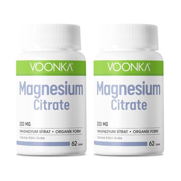 Voonka Magensium Citrate Sade Unisex Vitamin 2x62 Kapsül