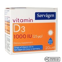 Sorvagen Vitamin D3 Aromasız Unisex 20 ml