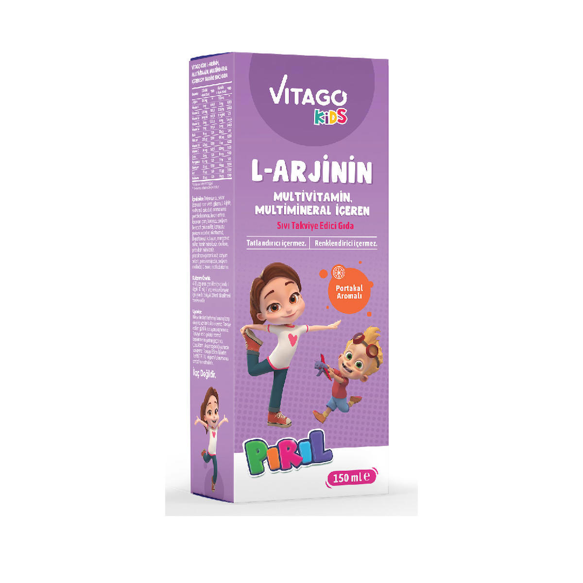 Vitago L-Arginin Aromalı Çocuk Vitamin 150 ml