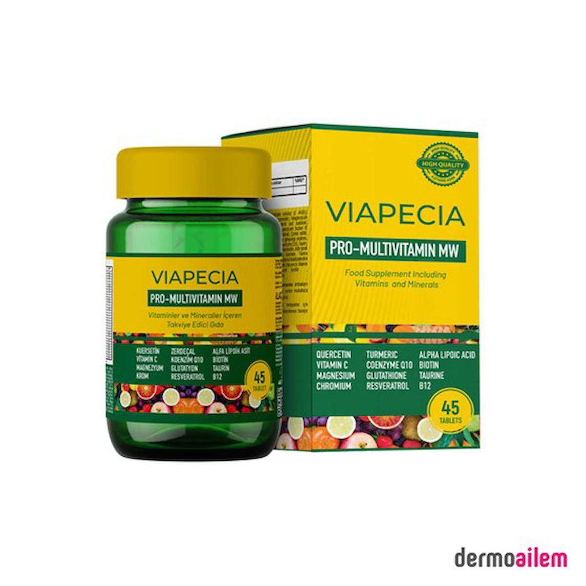 Viapecia Aromasız Unisex Vitamin 45 Tablet