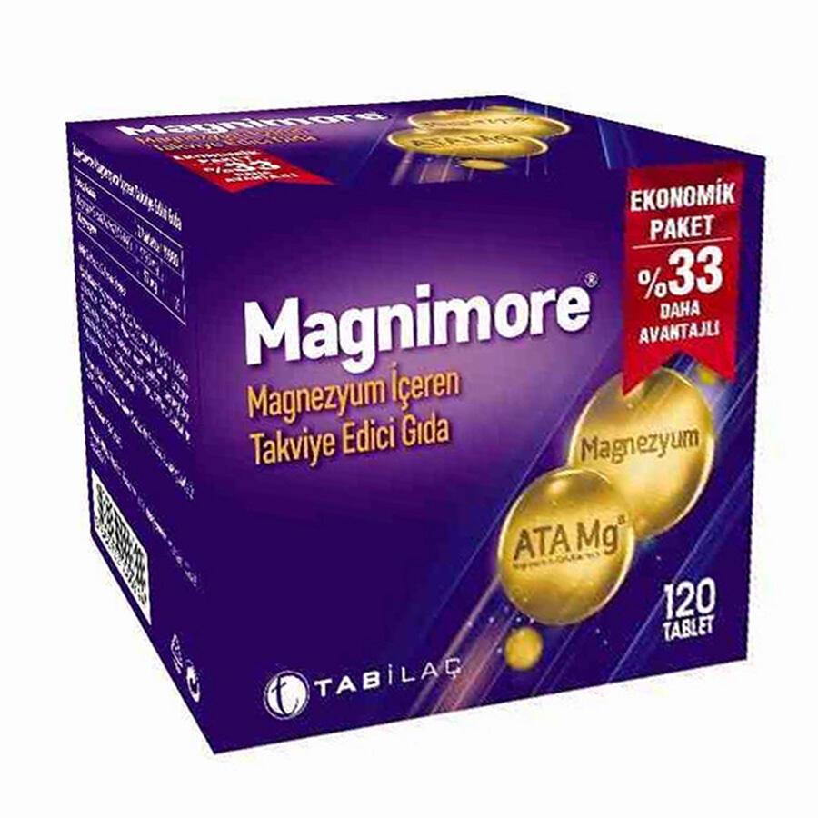 Magnimore Magnezyum Sade Unisex Vitamin 120 Tablet