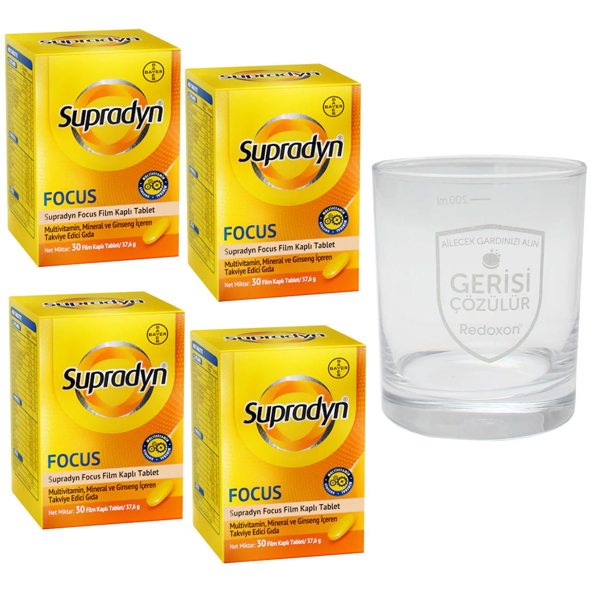 Supradyn Focus Aromasız Unisex Vitamin 4x30 Tablet