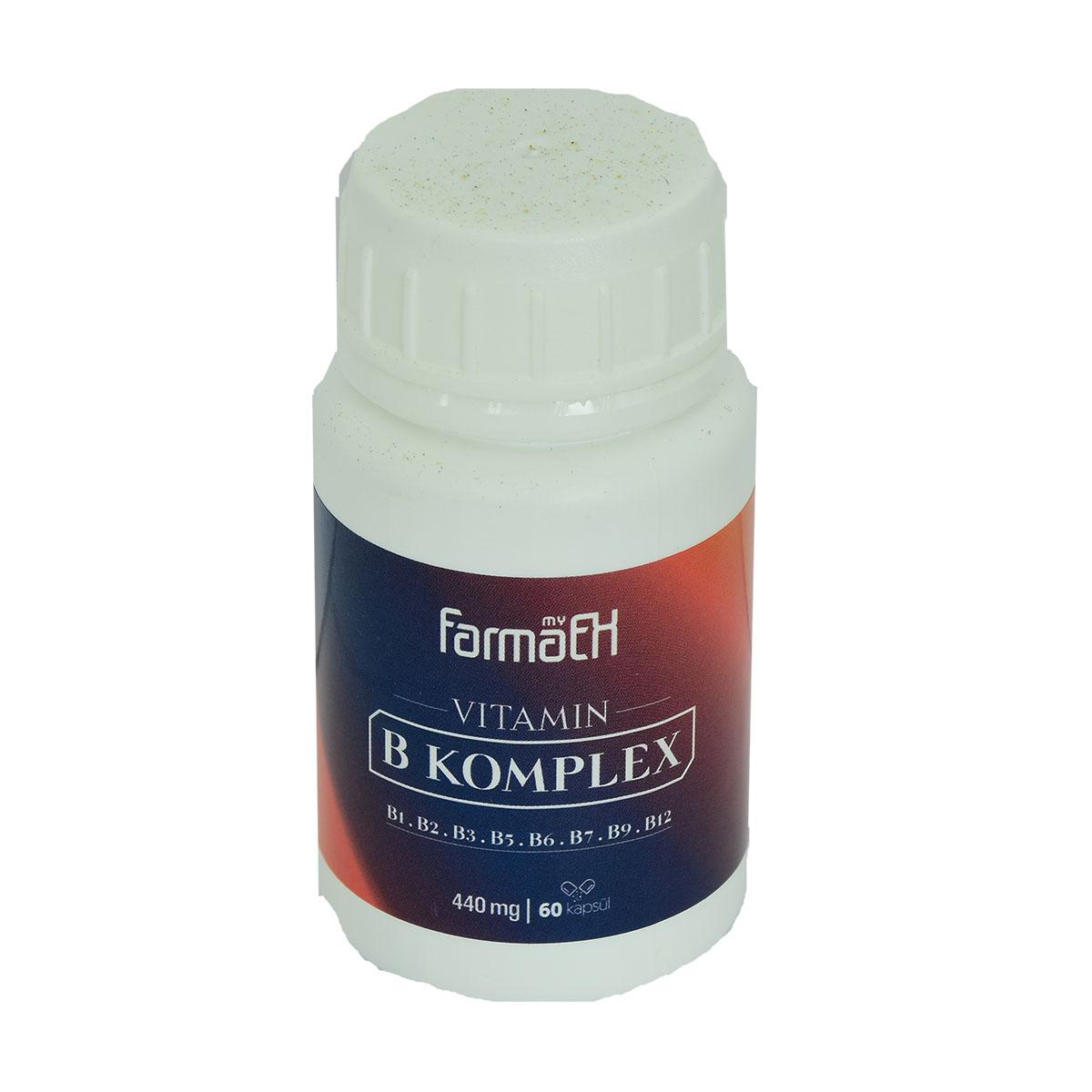 Yeşil Naturel Vitamin B Komplex Sade Unisex 60 Kapsül