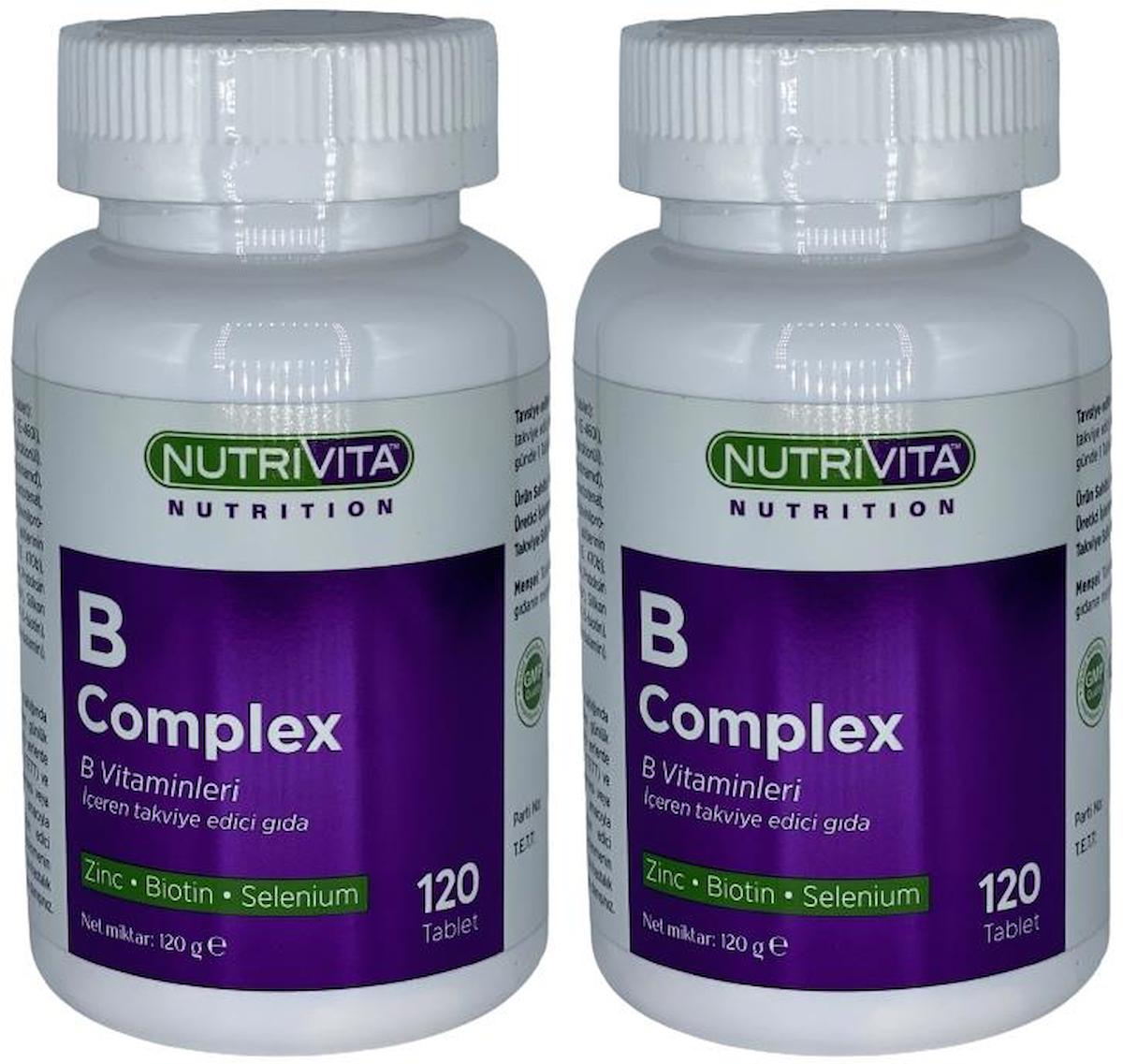 Nutrivita Nutrition Vitamin B Sade Unisex 2x120 Tablet
