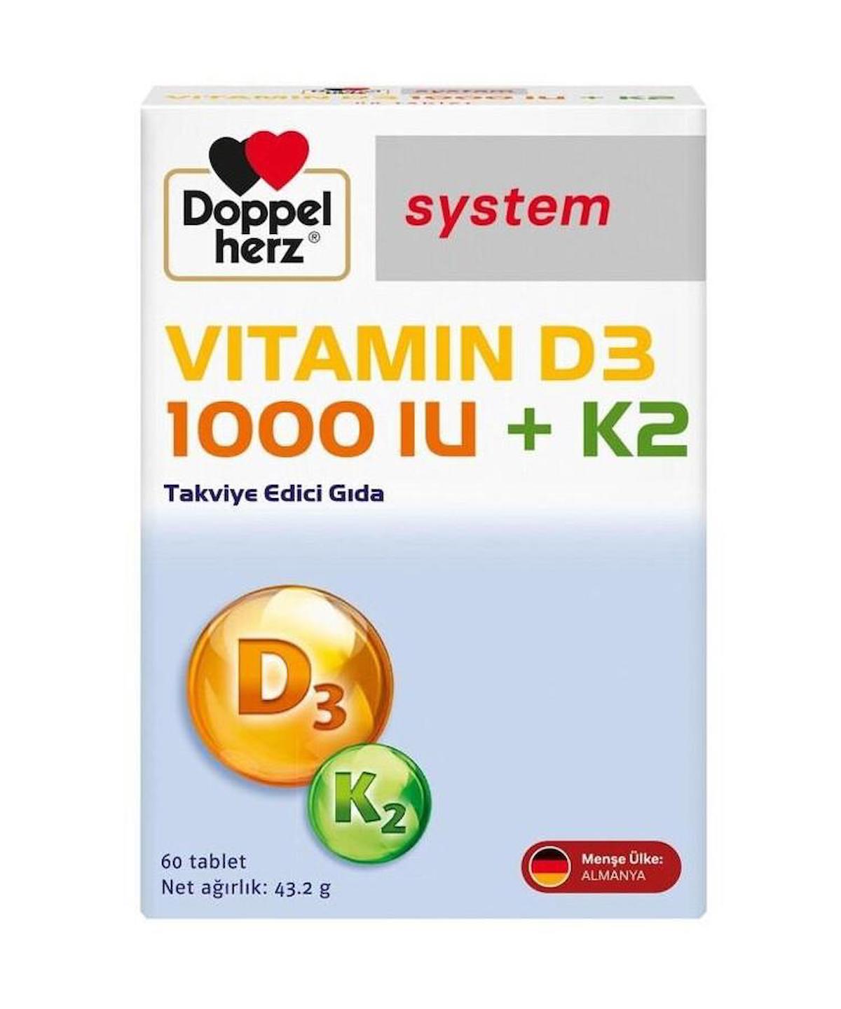Doppel Herz System Sade Unisex Vitamin 60 Tablet